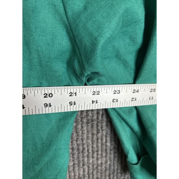 Vintage Lindsay Gray Womens Blazer Jacket Size 9 Green Linen Blend Lightweight - Picture 4 of 5